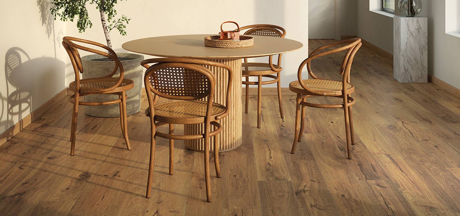 Imagen de ambiente House, realizada con baldosas de la colección: ROOTS – BEIGE