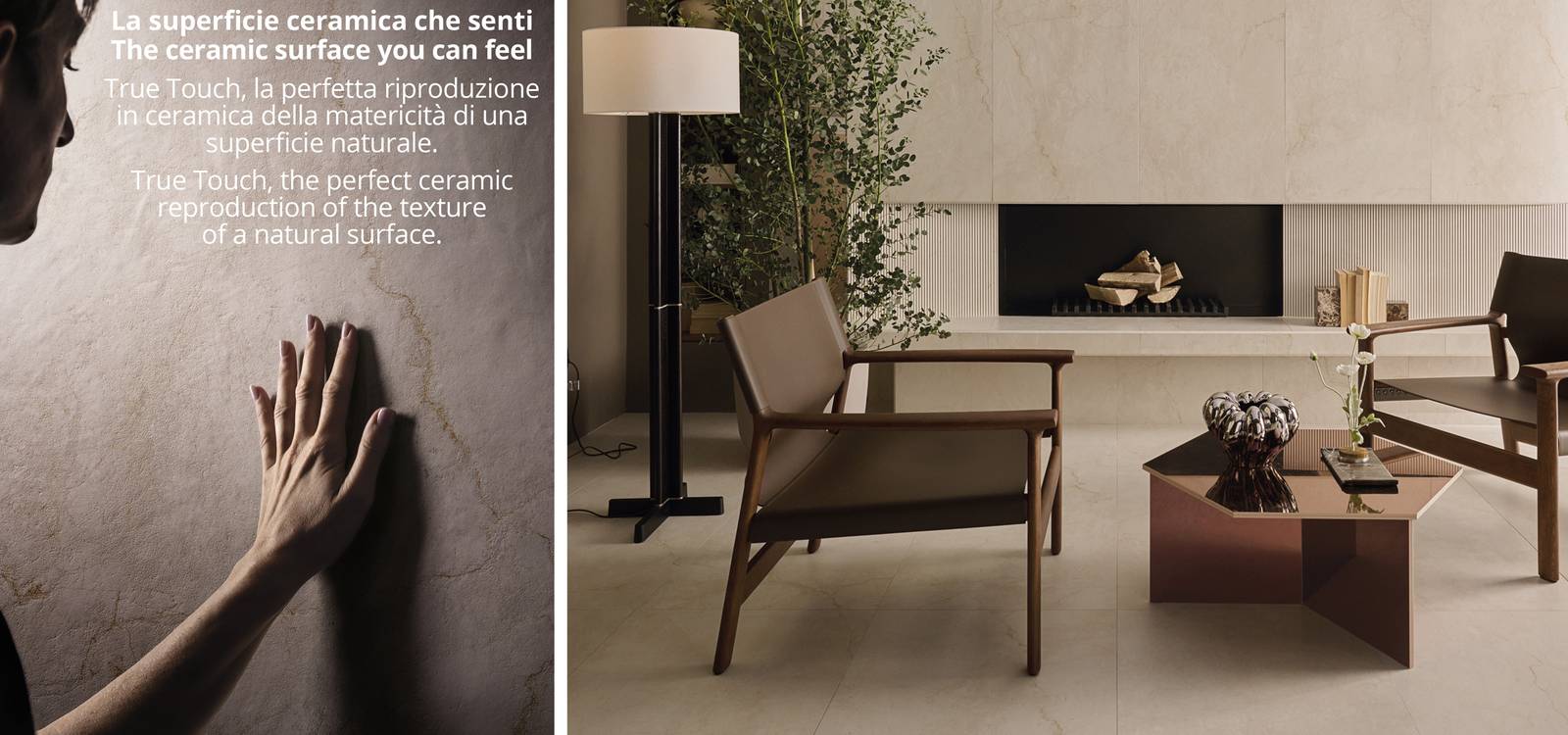 Room view House, created with tiles from the collection: DESERT – Beige
