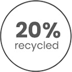 20% Recycled Certification Logo