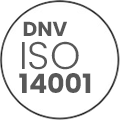 Logotipo de la certificación DNV ISO 14001