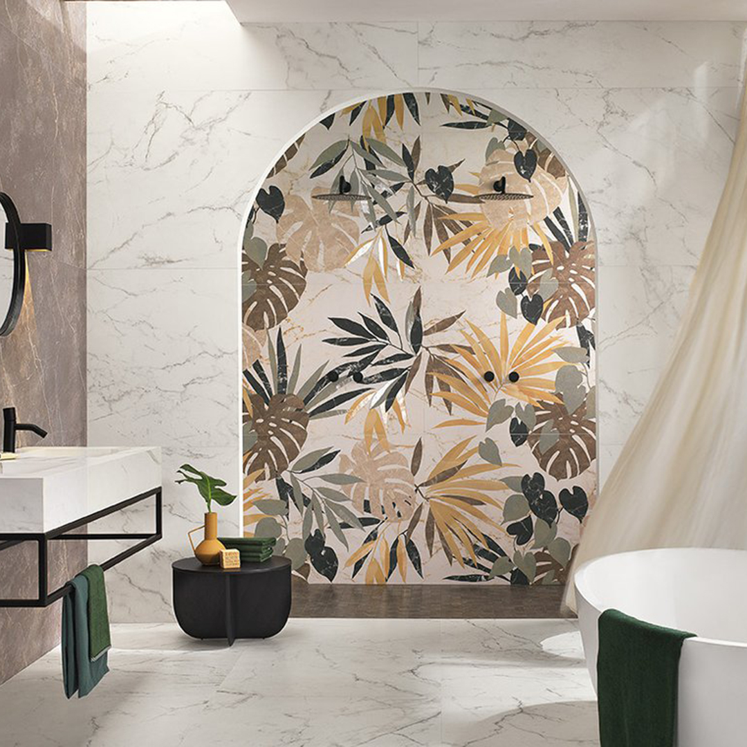 Modern style stoneware bathroom