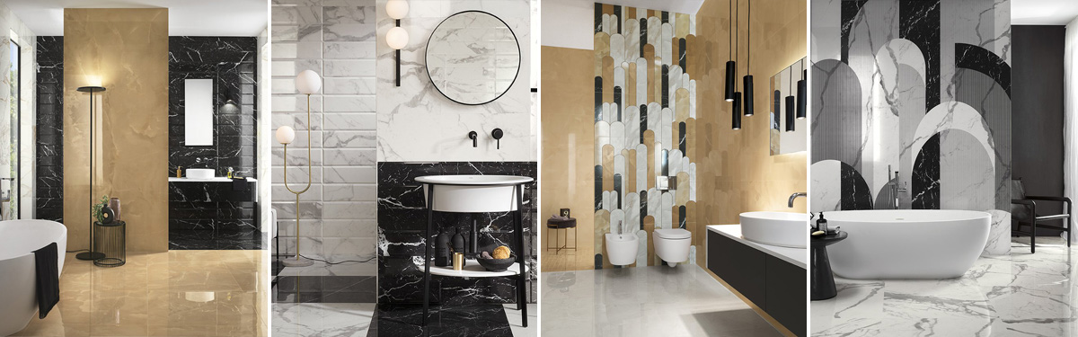 Modern style stoneware bathroom