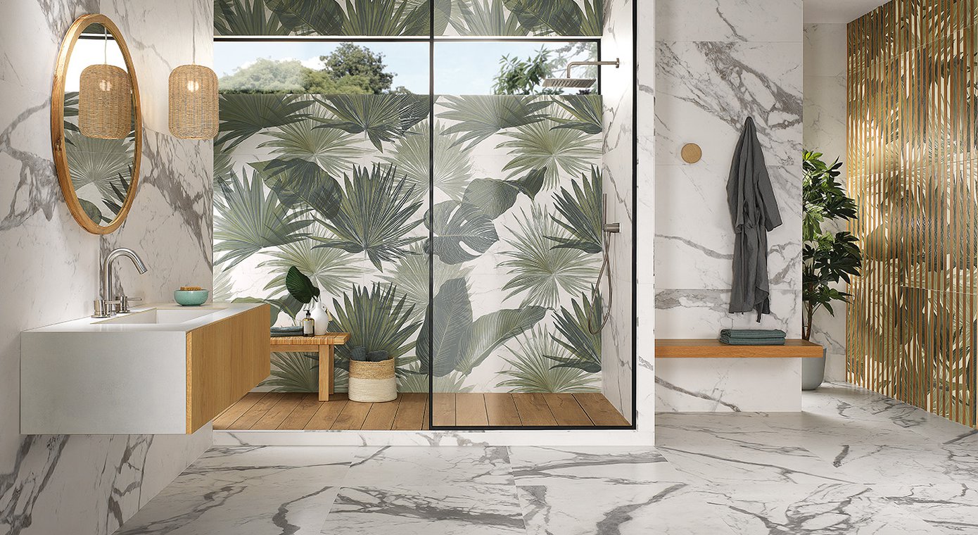 Modern style stoneware bathroom