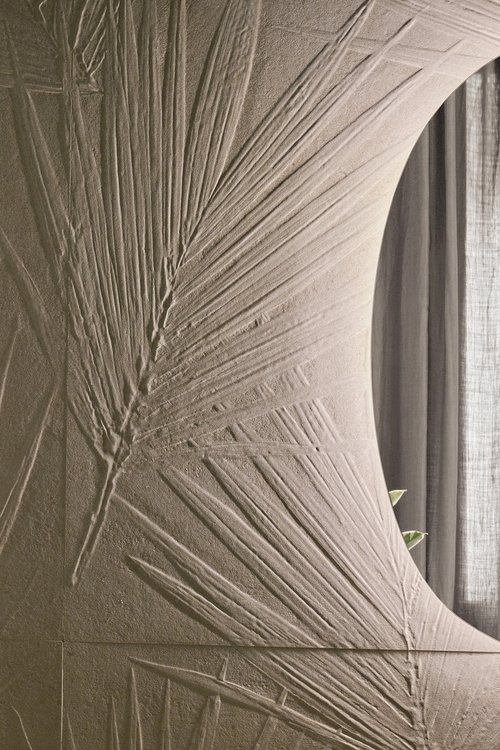 Room view , created with tiles from the collection: MATERIA PURA wall tiles 50x120 – Beige