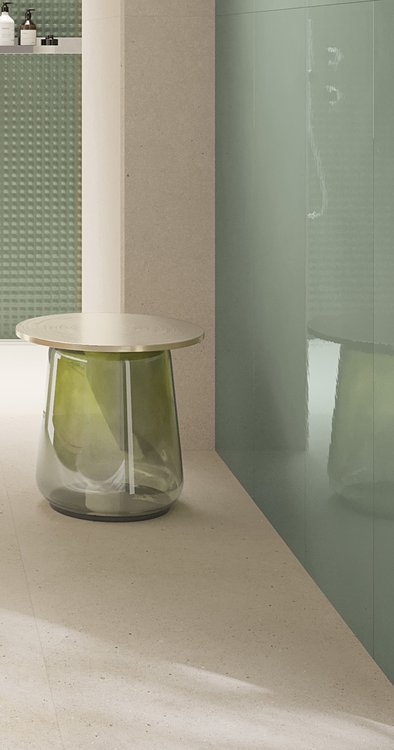 Room view , created with tiles from the collection: MATERIA PURA wall tiles 50x120 – Other