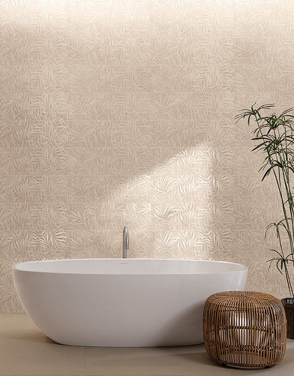 Room view , created with tiles from the collection: DECO&MORE – Beige