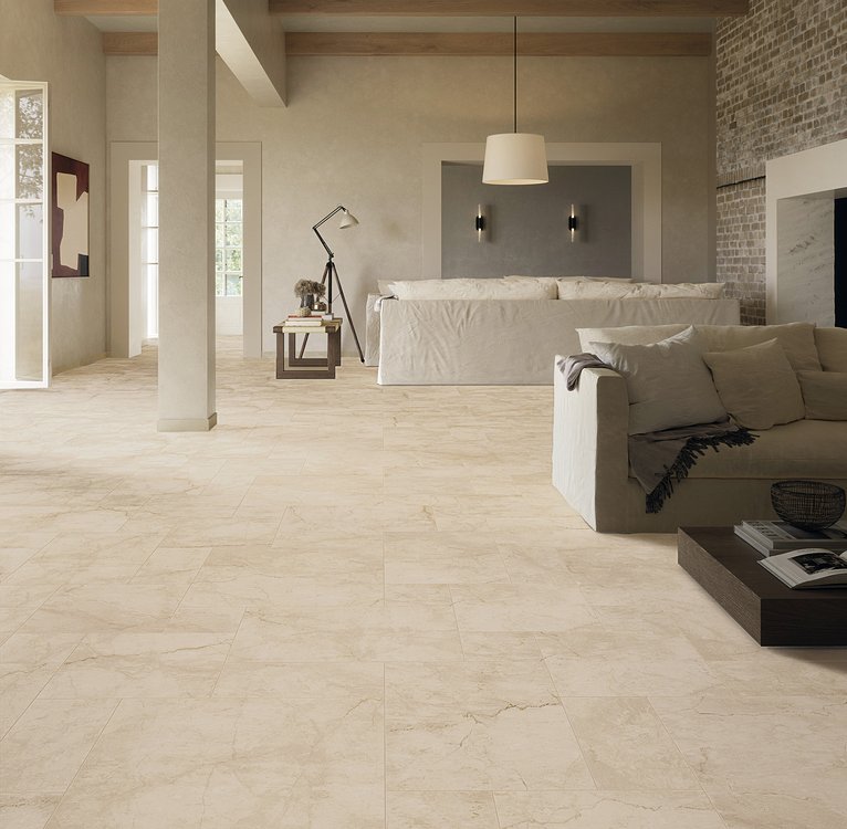 Room view House, created with tiles from the collection: DESERT – Beige