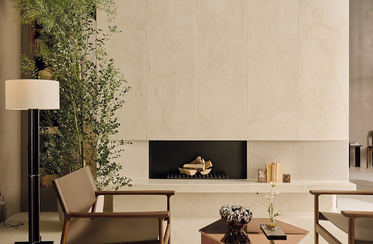 Room view House, created with tiles from the collection: DESERT – Beige DESERT