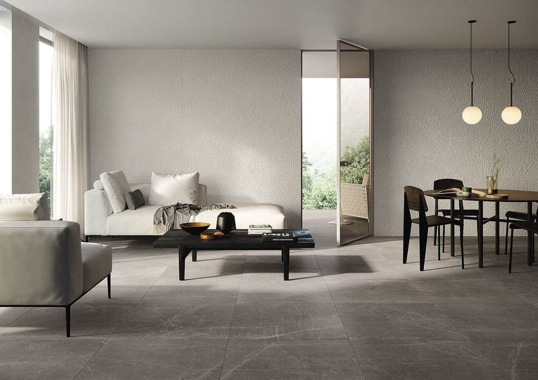 Room view House, created with tiles from the collection: BLOOM – White