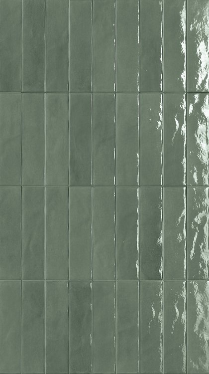 Room view , created with tiles from the collection: GLIM – Green
