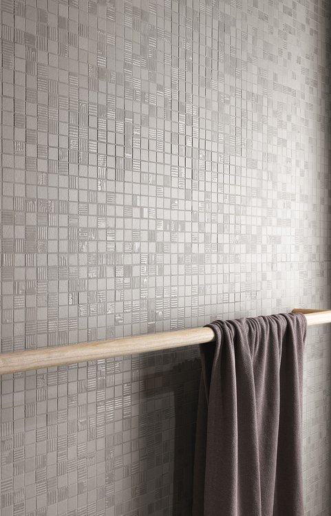 Imagen de ambiente , realizada con baldosas de la colección: MAT&MORE – GRIS