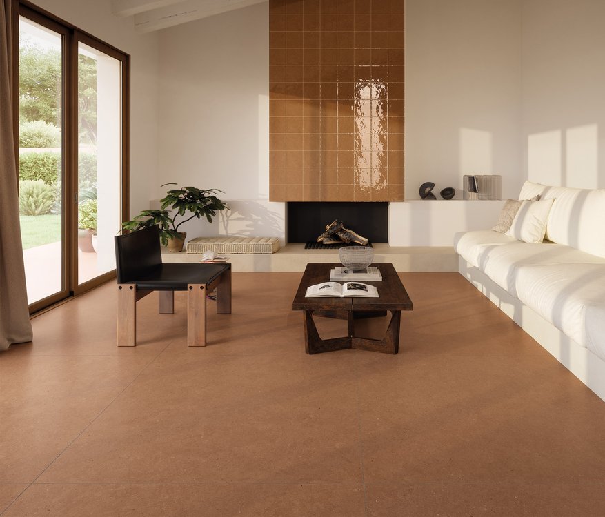Room view House, created with tiles from the collection: MATERIA PURA porcelain tiles – Other