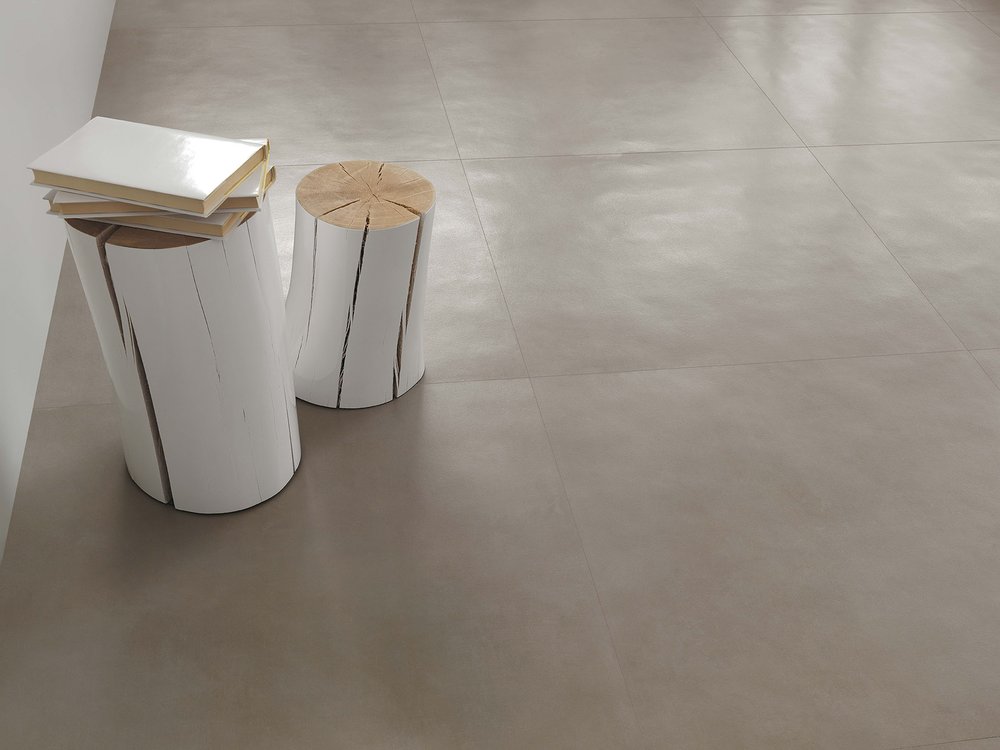 Imagen de ambiente , realizada con baldosas de la colección: MILANO&FLOOR – BEIGE