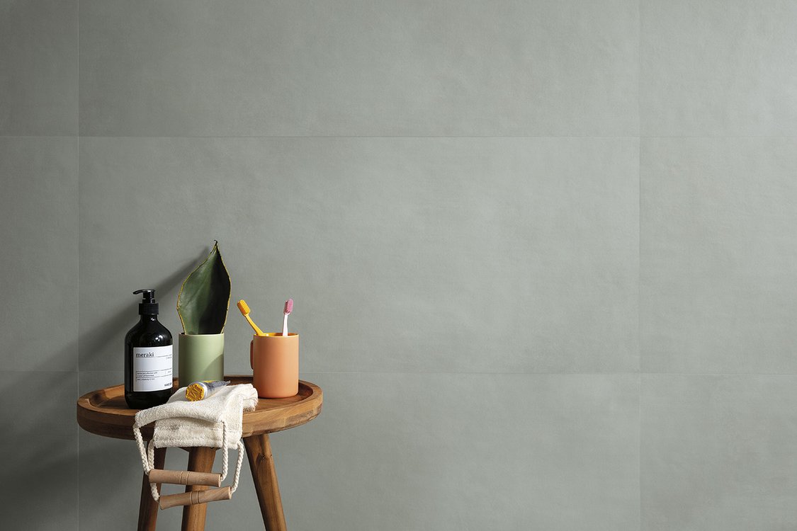 Room view , created with tiles from the collection: MILANO MOOD – Green