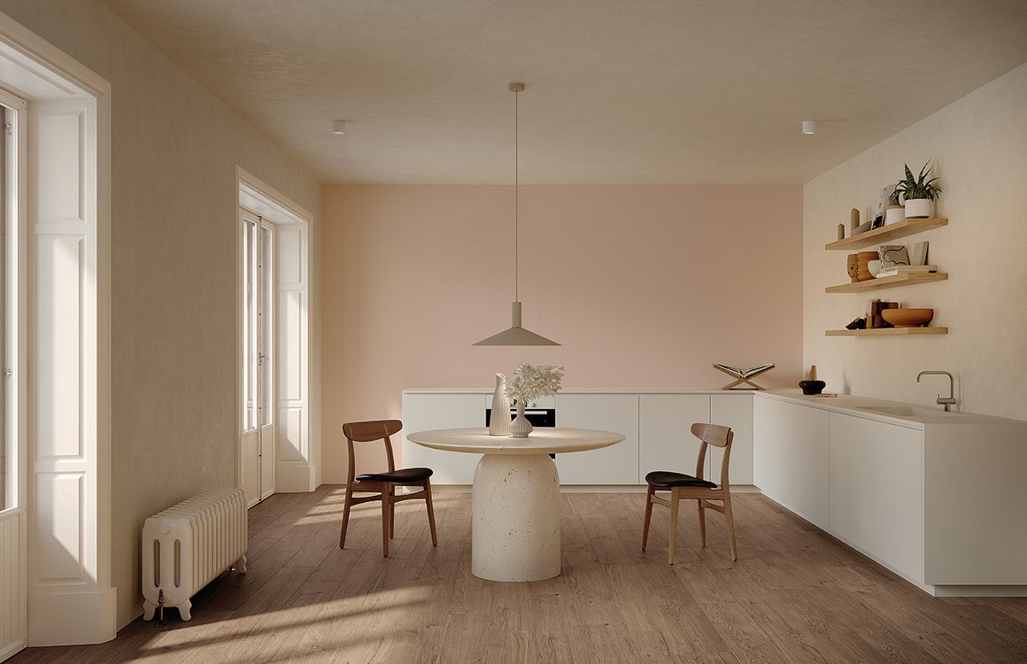 Imagen de ambiente Cocina, realizada con baldosas de la colección: PLEIN AIR – OTRAS, BROWN