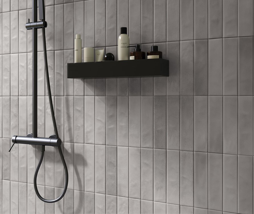 Imagen de ambiente , realizada con baldosas de la colección: STILL – GRIS