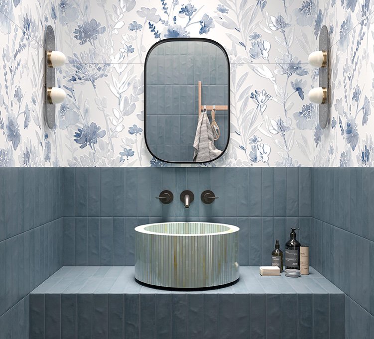 Imagen de ambiente Baño, realizada con baldosas de la colección: STILL – BLANCO, OTRAS