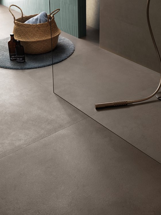 Imagen de ambiente , realizada con baldosas de la colección: SUMMER – GRIS