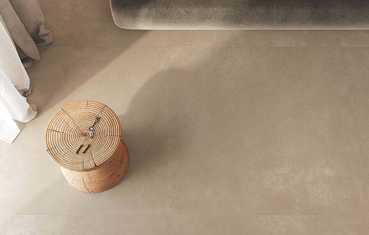 Room view , created with tiles from the collection: SUMMER – Beige