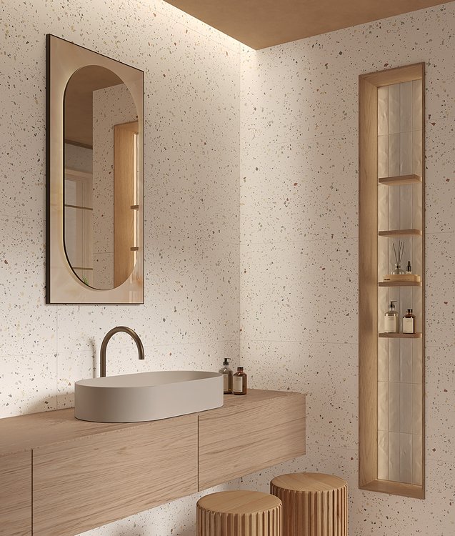 Room view , created with tiles from the collection: TRUE COLOR – White