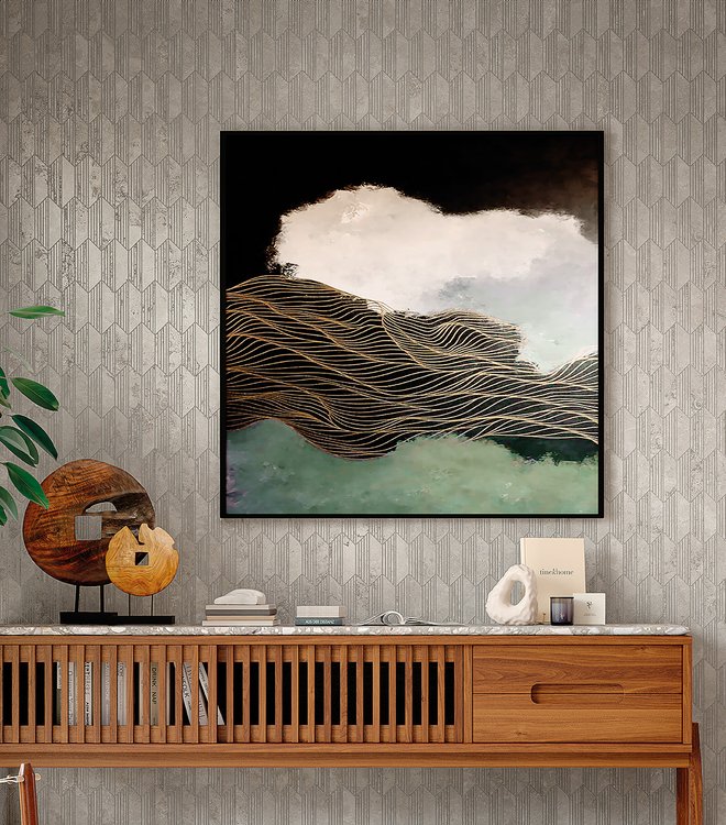 Imagen de ambiente , realizada con baldosas de la colección: VENTO DEL SUD – GRIS