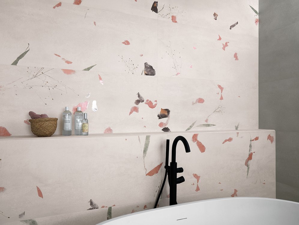 Room view , created with tiles from the collection: YLICO – White