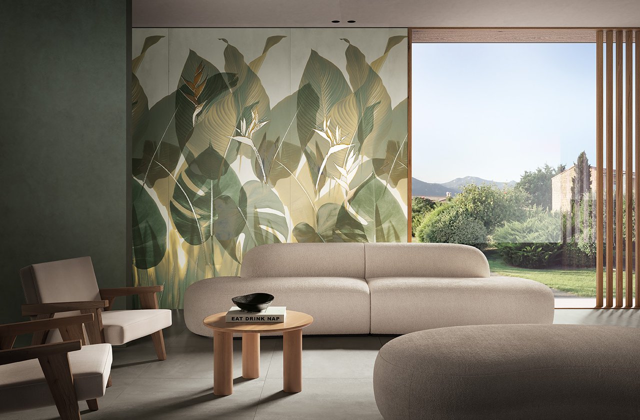 Image d'ambiance Maison, réalisée avec des carreaux de la collection : YLICO – Vert YLICO