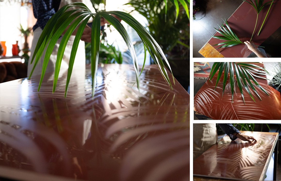 Imagen de ambiente , realizada con baldosas de la colección: MATERIA – Rojo